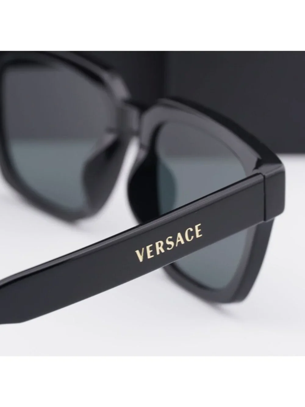 Versace VE4510U GB1/87 Square Sunglasses – Black / Dark Grey